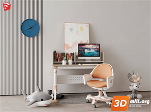 Kid's table and chairs Skp Files 